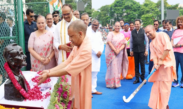 ‘हॉकी के जादूगर’ मेजर ध्यानचंद की जयंती: CM योगी बोले-खेल के क्षेत्र में एक नई क्रांति देश में आ रही