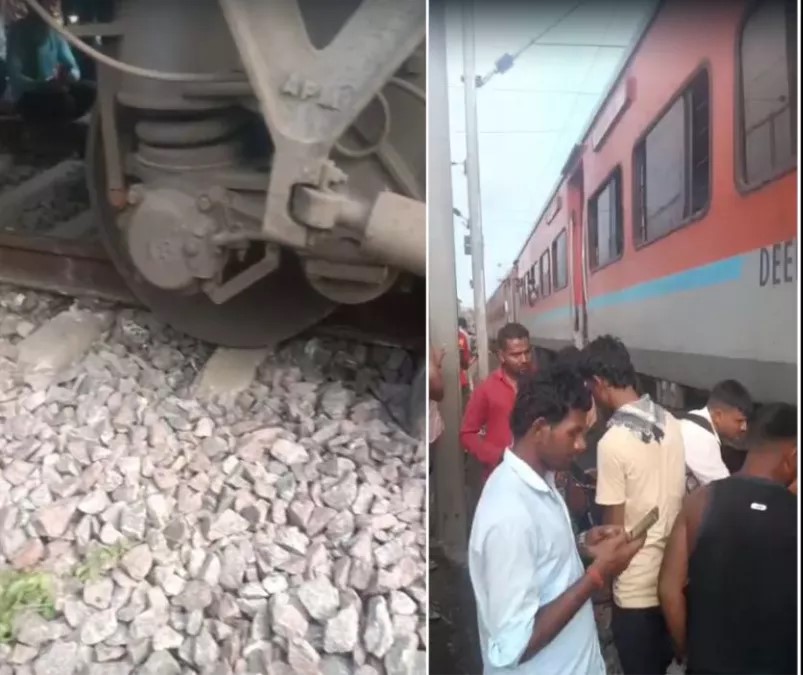 कानपुर में साबरमती जनसाधारण एक्सप्रेस ट्रेन संख्या 15269 पटरी से उतरी,एक्सीडेंट रिलीफ ट्रेन को मौके पर भेजा