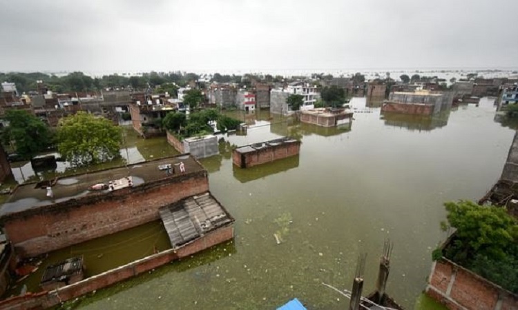 Prayagraj Flood: प्रयागराज में बाढ़ से हाहाकार, लोगों के घरों में घुसा पानी, NDRF ने संभाला मोर्चा