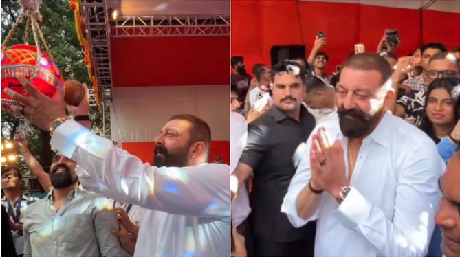 Krishna Janmashtami 2025 : संजय दत्त जन्माष्टमी पर दही-हांडी कार्यक्रम में मटकी फोड़ बने गोविंदा