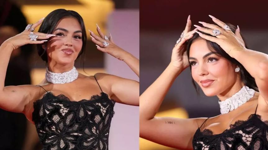 Venice Festival Ronaldo : वेनिस फेस्टिवल में Georgina Rodríguez ने रोनाल्डो से 30 कैरेट की विशाल अंगूठी लेकर सबको चौंका दिया