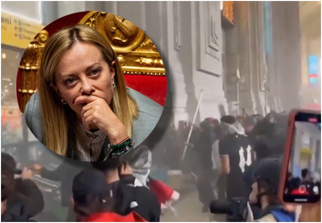 PM जॉर्जिया मेलोनी के खिलाफ इटली में विरोध प्रदर्शन, कई शहरों में भड़की हिंसा