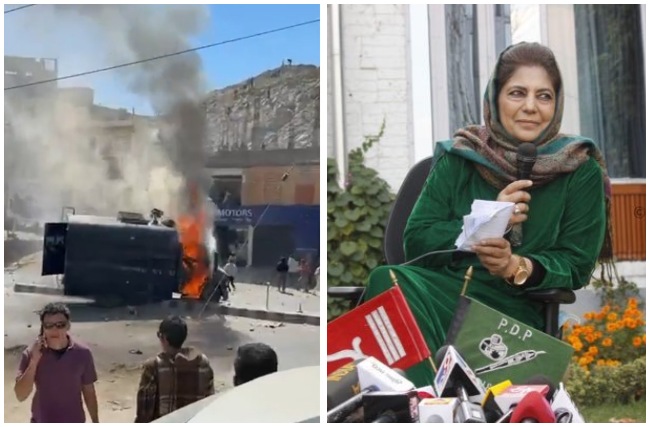 Leh Gen-Z Protest : लद्दाख में Gen-Z ने मोदी सरकार के खिलाफ खोला मोर्चा, BJP ऑफिस फूंका तो महबूबा मुफ्ती बोलीं- ‘अब समय आ गया है कि…’