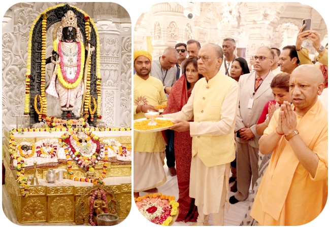 अयोध्या पहुंचे मॉरीशस के PM रामगुलाम ने श्रीराम जन्मभूमि मंदिर में किया दर्शन-पूजन, सीएम योगी भी रहे मौजूद
