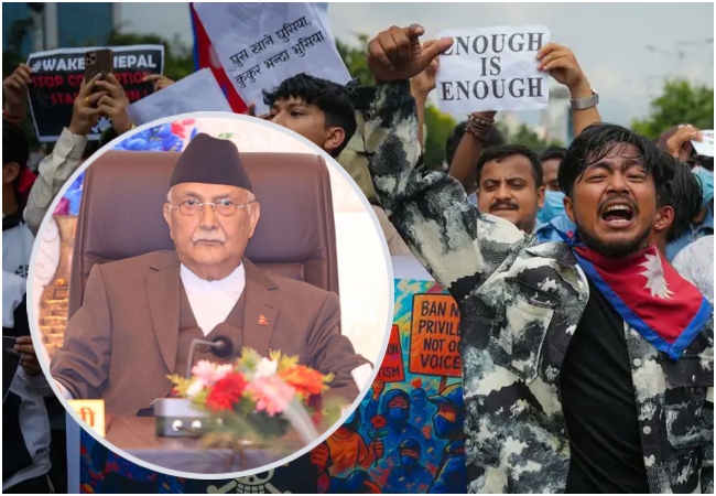 Nepal Coup: हिंसक प्रदर्शन के बीच नेपाल में तीन मंत्रियों का इस्तीफा, दुबई भागने की तैयारी में PM ओली; तख़्तापलट के आसार
