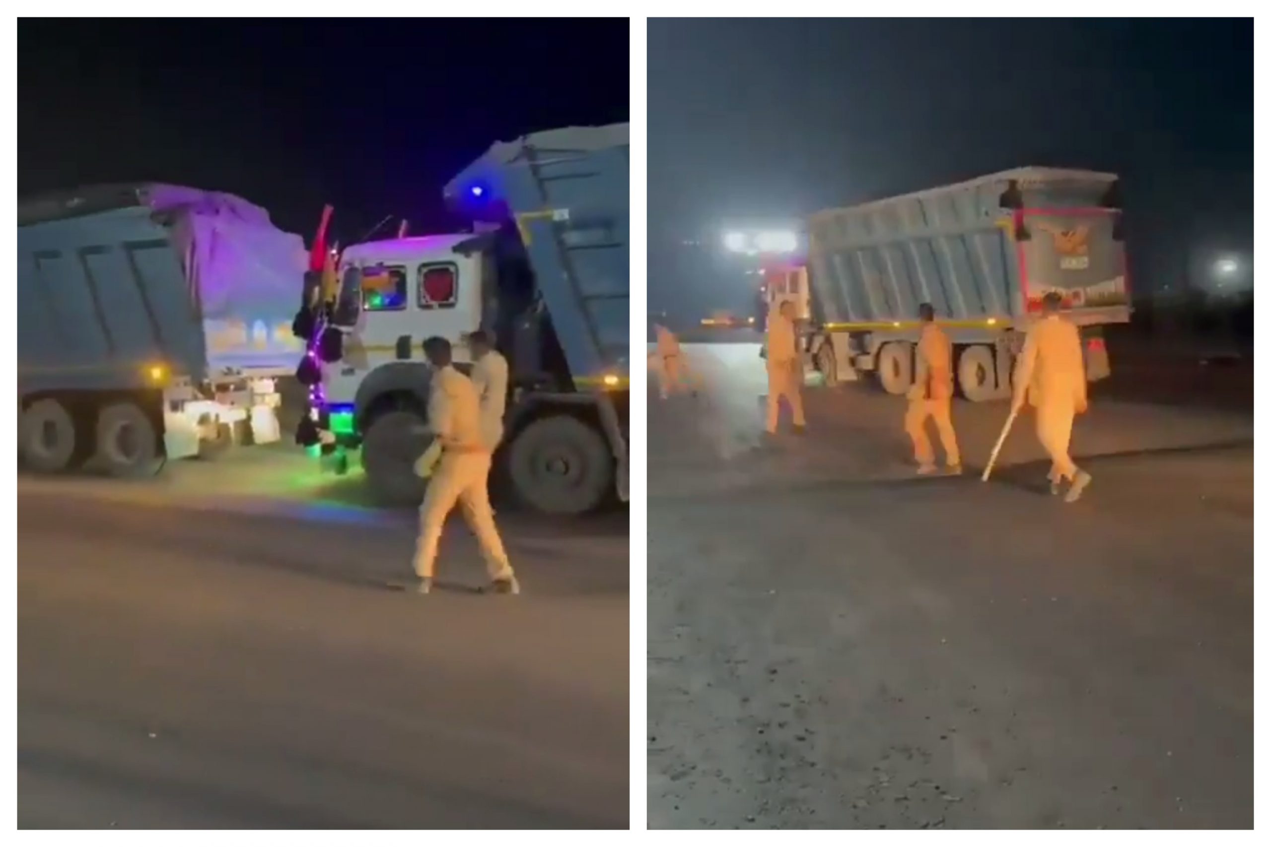 Sonbhadr News : बिना परमिट खनिज लदी ट्रकों पर यूपी पुलिस का पत्थर बरसाने का वीडियो वायरल, राबर्ट्सगंज कोतवाली के लोढ़ी टोल का है मामला