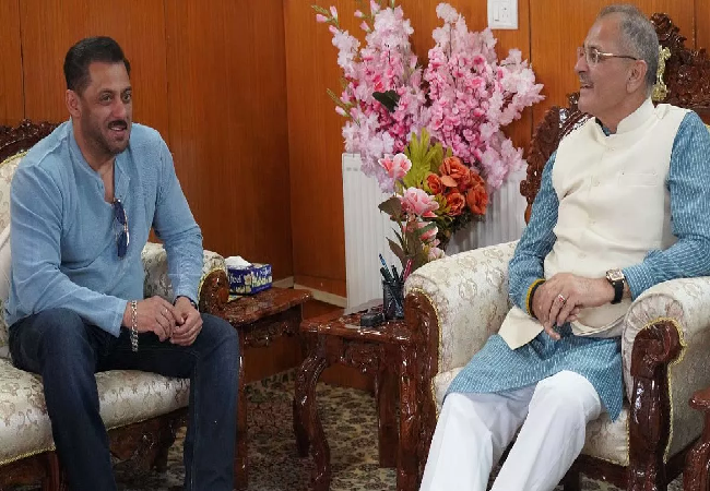 Battle of Galwan की शूटिंग के बीच सलमान खान ने लद्दाख के उपराज्यपाल से की मुलाकात