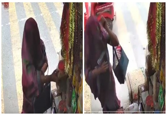 Viral Video : महिला चोर भी रखती है अपनी सेहत का ख्याल, दुकान से केवल चोरी किया काजू