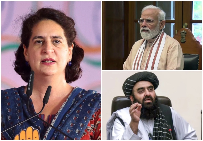 प्रियंका ने PM मोदी से पूछा- हमारे देश में महिलाओं का अपमान कैसे होने दिया गया; अफगान विदेश मंत्री की प्रेस कॉन्फ्रेंस में महिला पत्रकारों की रोक पर बवाल