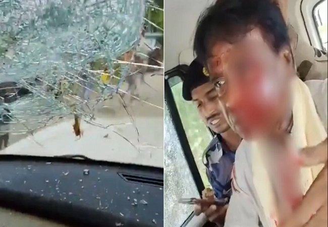 VIDEO-पश्चिम बंगाल में बाढ़ पीड़ितों की मदद के लिए जलपाईगुड़ी पहुंचे BJP डेलिगेशन पर हमला, सांसद खगेन मुर्मू का सिर फूटा