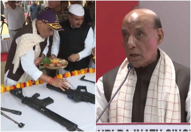 ‘पाकिस्तान को याद रखना चाहिए…’ रक्षा मंत्री राजनाथ सिंह ने शस्त्र पूजा के बाद दुश्मन मुल्क को दी चेतावनी