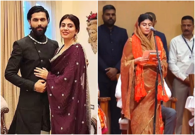 रविंद्र जड़ेजा की पत्नी रिवाबा पहली बार बनीं गुजरात की कैबिनेट मंत्री, जामनगर उत्तर से हैं भाजपा विधायक
