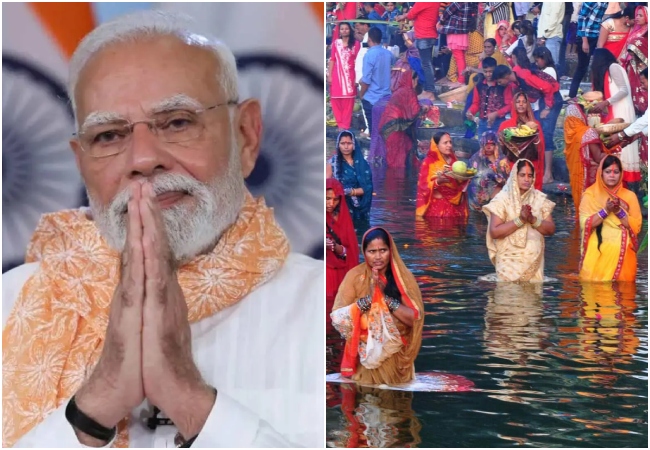 PM मोदी ने छठ महापर्व की देशवासियों को दी शुभकामनाएं, नहाय खाए पर शेयर किया शारदा सिन्हा का गीत
