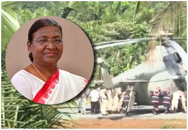 Video: बाल-बाल बचीं राष्ट्रपति द्रौपदी मुर्मू! लैंडिंग के समय हेलीकॉप्टर का पहिया हेलीपैड में धंसा