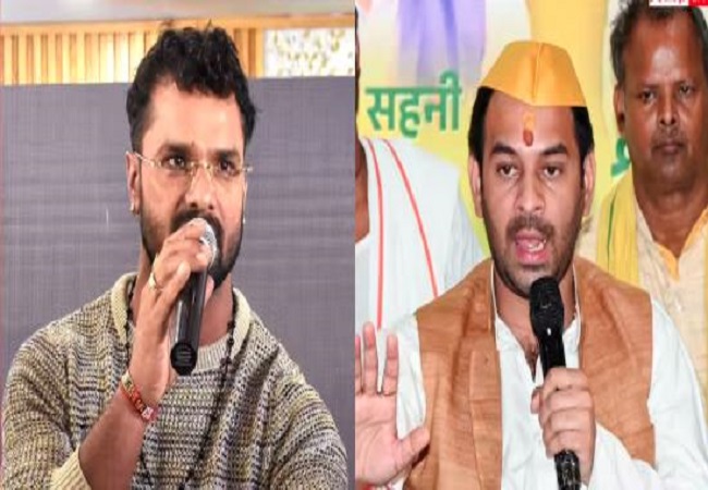 तेजप्रताप यादव ने RJD उम्मीदवार खेसारी लाल पर कसा तंज, पूछा-‘कौन सा जॉब देंगे,नाचने वाला?’