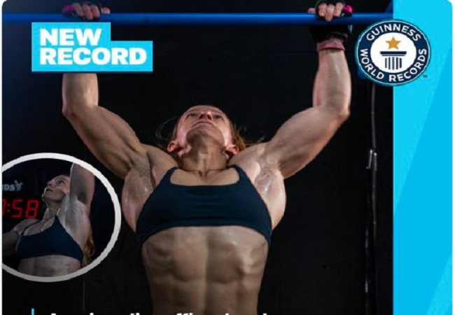 VIDEO : महिला पुलिस अफसर ने 1 घंटे में 733 पुल-अप्स कर बनाया वर्ल्ड रिकॉर्ड, लोग बोले- कमाल का फिटनेस