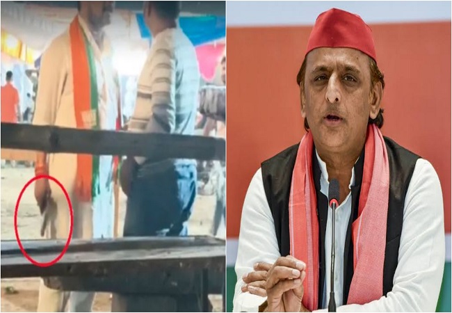 VIDEO : बीजेपी नेता ने रामलीला कमेटी के सदस्य पर तानी पिस्टल, अखिलेश,बोले-अब भाजपाई कहेंगे हमारा कार्यकर्ता रावण बनने के लिए कर रहा था आवेदन