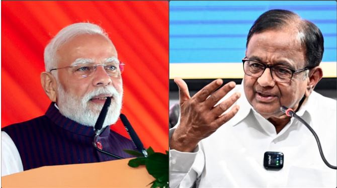 पी चिदंबरम, बोले- मैंने ऐसा कोई बयान नहीं दिया, जैसा पीएम कह रहे हैं, मोदी ने जो तीन बातें कही हैं, वे सरासर गलत