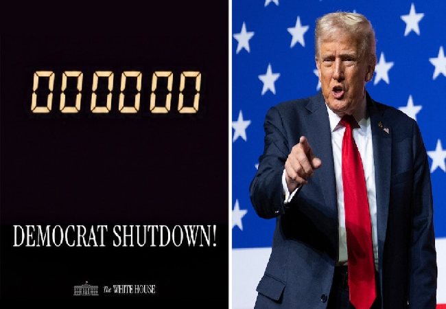 अमेरिका में शटडाउन शुरू… ट्रंप की कोशिशें नाकाम , बिना सैलरी छुट्टी पर भेजे जाएंगे साढ़े 7 लाख कर्मचारी