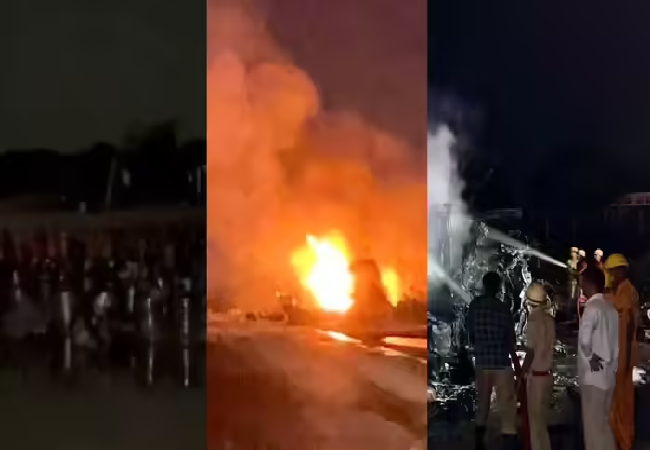 Jaipur LPG Blast: जयपुर में हुआ बड़ा हादसा, एक-एक कर फटते रहे कई LPG सिलेंडर, मोम की तरह पिघला ट्रक