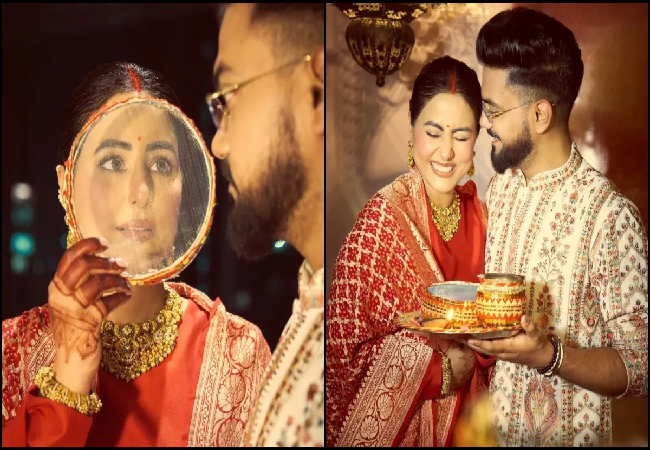 करवा चौथ पर एक दूजे के रंग में रंगे हिना और रॉकी , तस्वीर देख भड़के फैंस बोले ‘अस्तगफिरुल्लाह…अल्लाह से डरो…