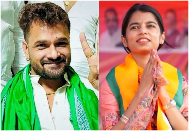 खेसारी और मैथिली ठाकुर की सीटों पर कौन आगे? जानें- अब तक का रुझान