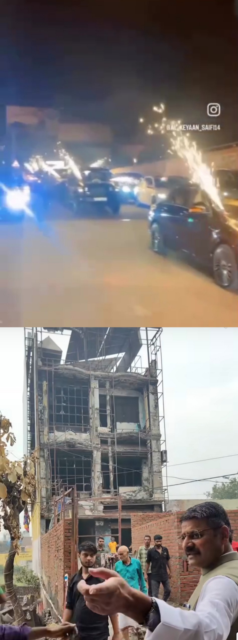 परी रेस्टोरेंट अग्निकांड के बाद आतिशबाजी का वीडियो आया सामने, कारो से आतिशबाजी करने वाले एक्सपोर्टर के बेटों पर हुई एफआईआर