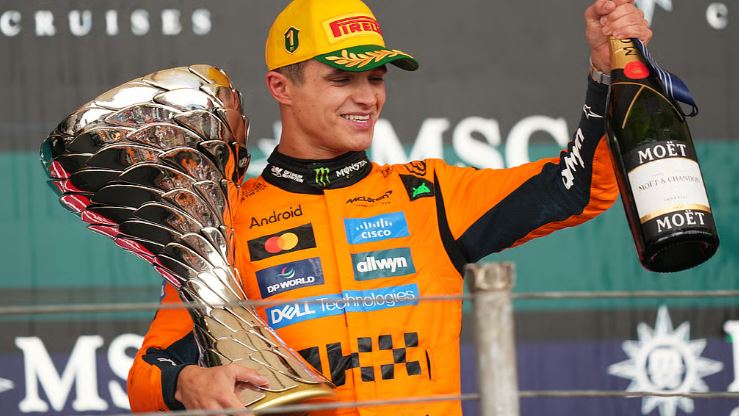 Formula 1 : लैंडो  नॉरिस ने ब्राज़ील ग्रां प्री जीती,  बेहतर प्रदर्शन करते हुए बढ़त बरकरार रखी