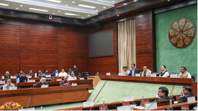 Parliament Winter Session 2025 : राजनाथ सिंह की अध्यक्षता में सर्वदलीय बैठक संपन्न, शीतकालीन सत्र के हंगामेदार रहने के आसार