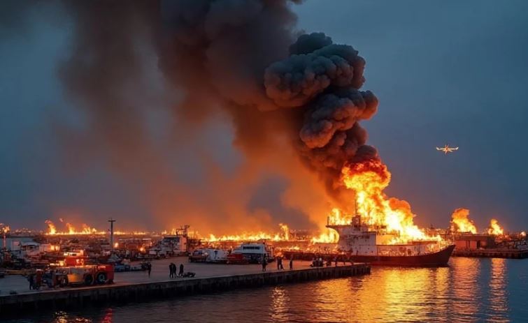 Ukraine-Russia War : यूक्रेन ने रूस के तुआप्से पोर्ट पर मचाई तबाही , ड्रोन्स से किया बड़ा हमला