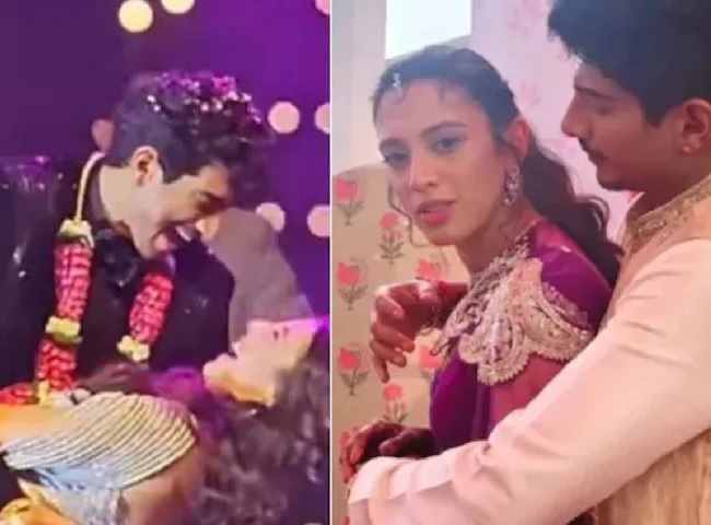 विश्व कप विजेता स्टार क्रिकेटर दुल्हनिया स्मृति मंधाना ने संगीत सेरेमनी ‘देसी गर्ल’ बन जमकर लगाए ठुमके, देखें Viral Video