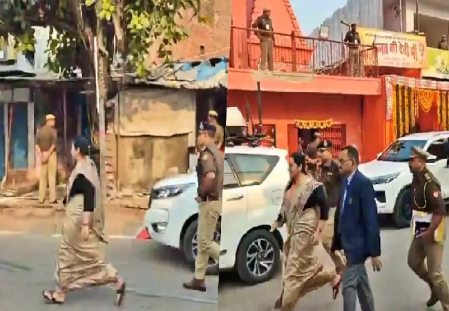 सीएम योगी की एंट्री पर दौड़ते दिखे DM-SP… बस्ती के अधिकारियों का VIDEO VIRAL
