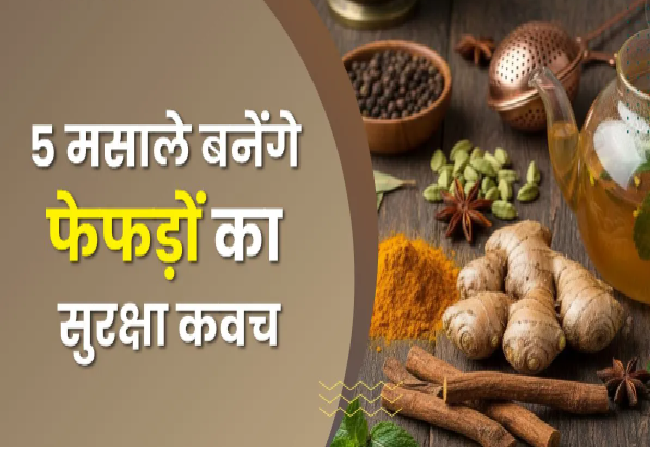Health Tips : जहरीली हवा से फेफड़ों को बचाएंगे किचन में रखे 5 मसाले, बिना देरी बना लें डाइट का हिस्सा