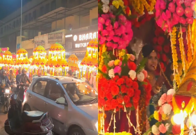 Viral Video : प्रयागराज में गजब अजूबा हुआ, लड़के नहीं बल्कि लड़की वालों ने निकाली बारात