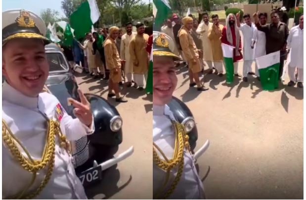 Viral Video : जब पाकिस्तान की सड़क पर गूंजा जय श्री राम का नारा , मौजूद लोग मुस्कुराते हुए नारा दोहराते नजर आए