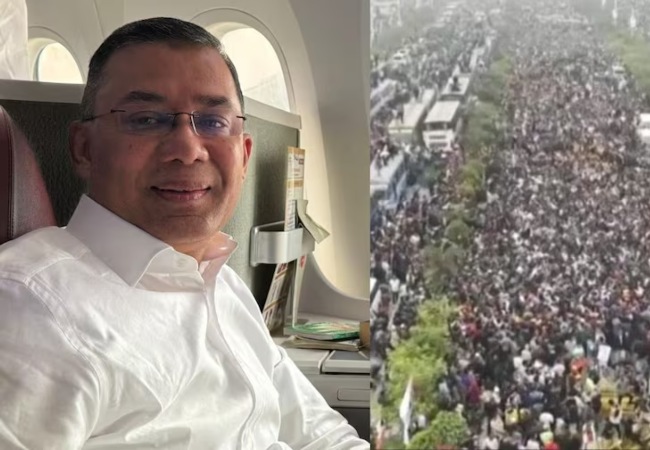 Bangladesh Protest Live : तारिक रहमान पत्नी-बेटी के साथ 17 साल बाद बांग्लादेश लौटे, ढाका की सड़कों पर उमड़ा समर्थकों का हुजूम