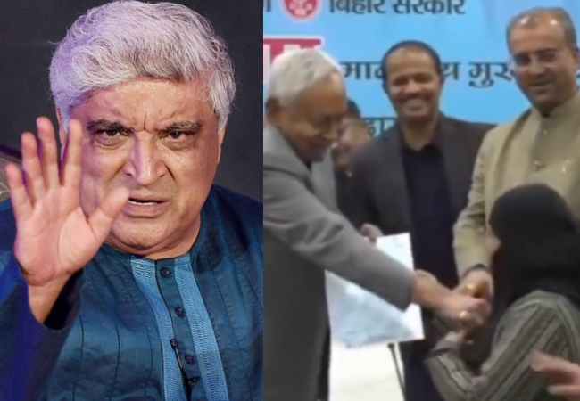 डॉक्टर हिजाब विवाद में कूदे जावेद अख्तर, बोले- नीतीश कुमार बिना शर्त उस महिला से मांगे माफी