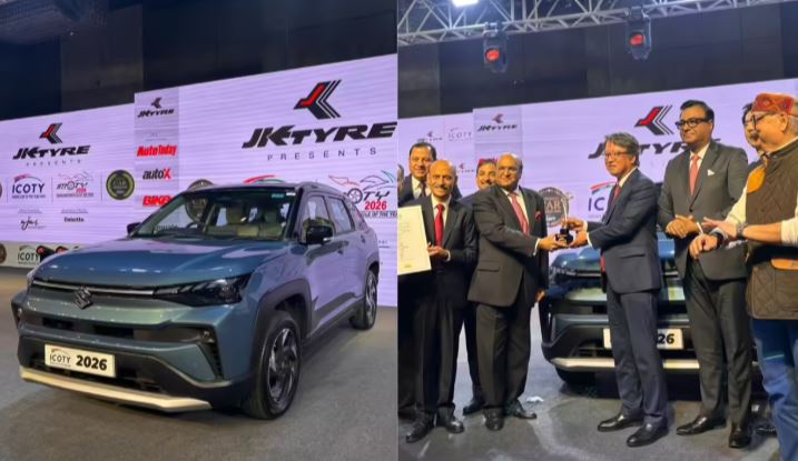 मारुति सुजुकी विक्टोरिस ने I COTY 2026 का खिताब जीता , टीवीएस अपाचे आरटीएक्स ने IMOTY का खिताब जीता