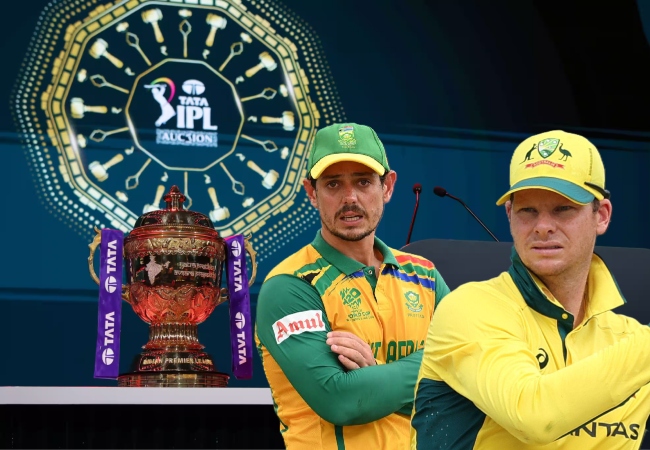 IPL 2026 Auction: डी कॉक और स्टीव स्मिथ समेत 350 खिलाड़ी आईपीएल नीलामी में होंगे शामिल, 240 भारतीय चेहरे