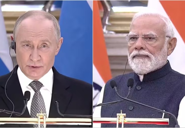 Modi-Putin Joint Statement : पुतिन,बोले- 'भारत को जारी रहेगी फ्यूल सप्लाई', पीएम मोदी ने कहा- रूसी नागरिकों को मिलेगा फ्री ई-टूरिस्ट वीजा