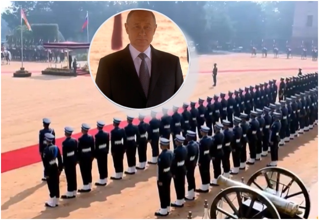 रूसी राष्ट्रपति पुतिन को प्रेसिडेंट हाउस में दिया गया गार्ड ऑफ़ ऑनर, भारत की राष्ट्रपति मुर्मू और PM मोदी रहे मौजूद