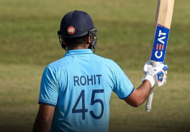 रोहित शर्मा का विजय हज़ारे ट्रॉफी में गरजा बल्ला, 94 गेंदों में ठोक दिए 155 रन