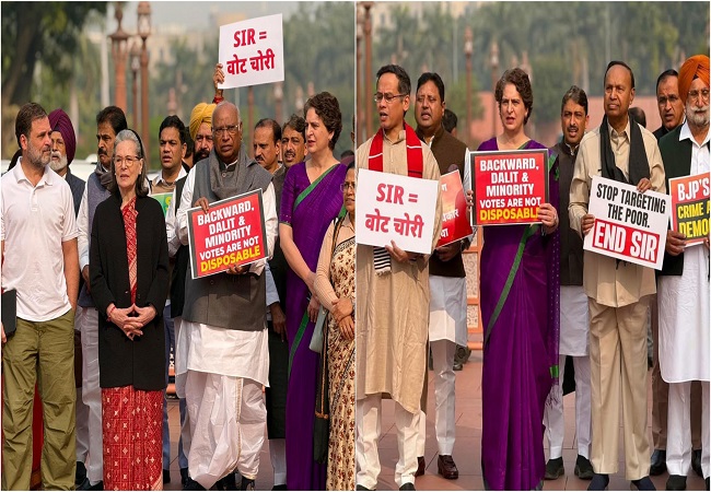 विपक्ष SIR पर चर्चा की मांग पर अड़ा और 'वोट चोर- गद्दी छोड़' के लगाए नारे, लोकसभा स्पीकर ने बुलाई बैठक