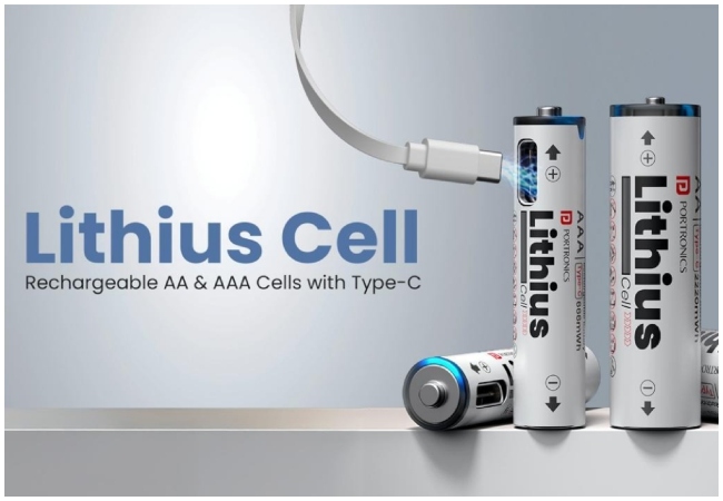 Portronics ने भारत में लिथियस सेल की लॉन्च, बिल्ट-इन USB-C चार्जिंग पोर्ट फीचर से है लैस