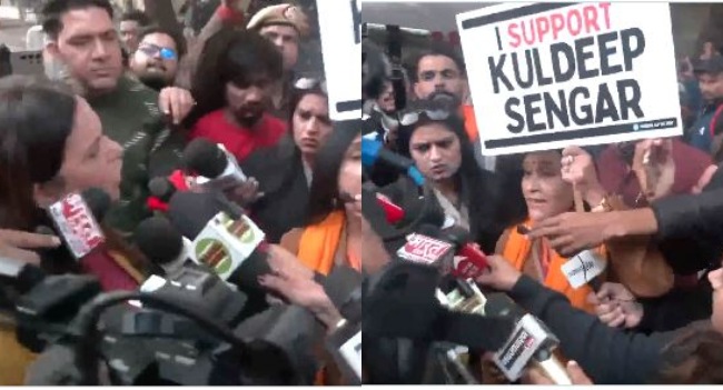 Unnao Rape Case : उन्नाव रेप केस की पीड़िता और कुलदीप सिंह सेंगर के समर्थकों के बीच जंतर-मंतर पर झड़प