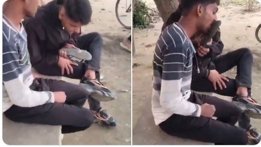 VIDEO : देवरिया में दबंगों ने युवक की बेल्ट से पिटाई कर चप्पल पर थूककर चटवाया, वीडियो सोशल मीडिया पर वायरल