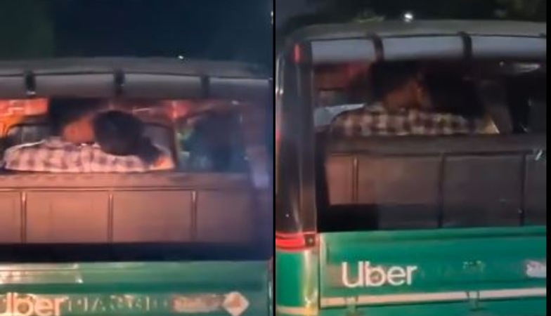Video Viral : सड़क पर अश्लील हरकतें करते नजर आए प्रेमी युगल, यूजर्स बोले-ऑटो को OYO समझ लिया है?