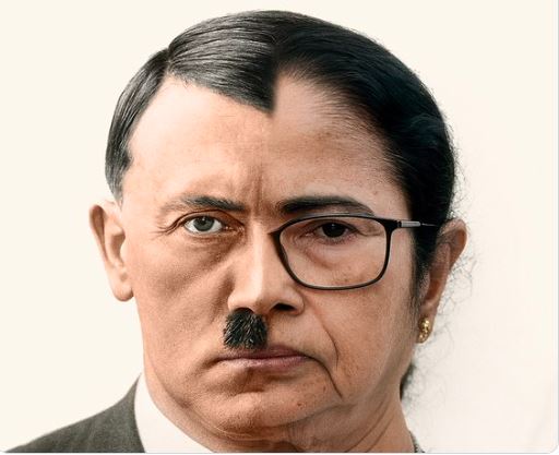 पश्चिम बंगाल विधानसभा चुनाव से पहले BJP ने ममता बनर्जी की फोटो एडिट कर हिटलर से की तुलना, मचा सियासी घमासान