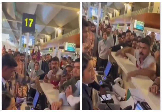 VIDEO: एयरपोर्ट पर चीख-चीख एक पिता बेटी के लिए मांगता रहा सैनिटरी पैड, स्टाफ ने साफ देने से किया मना