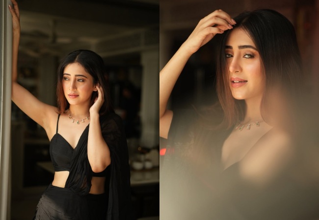 शिवांगी जोशी का ब्लैक साड़ी में ग्लैम लुक देख फैंस, बोले- फायर लग रही हो